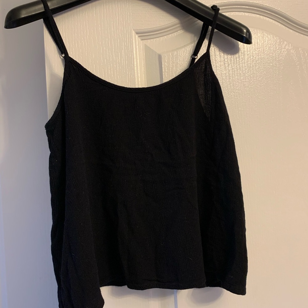 Forever 21 Black Spaghetti-Strap Camisole
